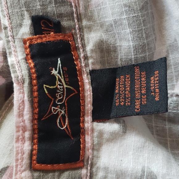 J Star Jeans Vintage Y2K Cargo Camo Pants Low Rise Pink Brown Flare Pockets - Picture 3 of 3